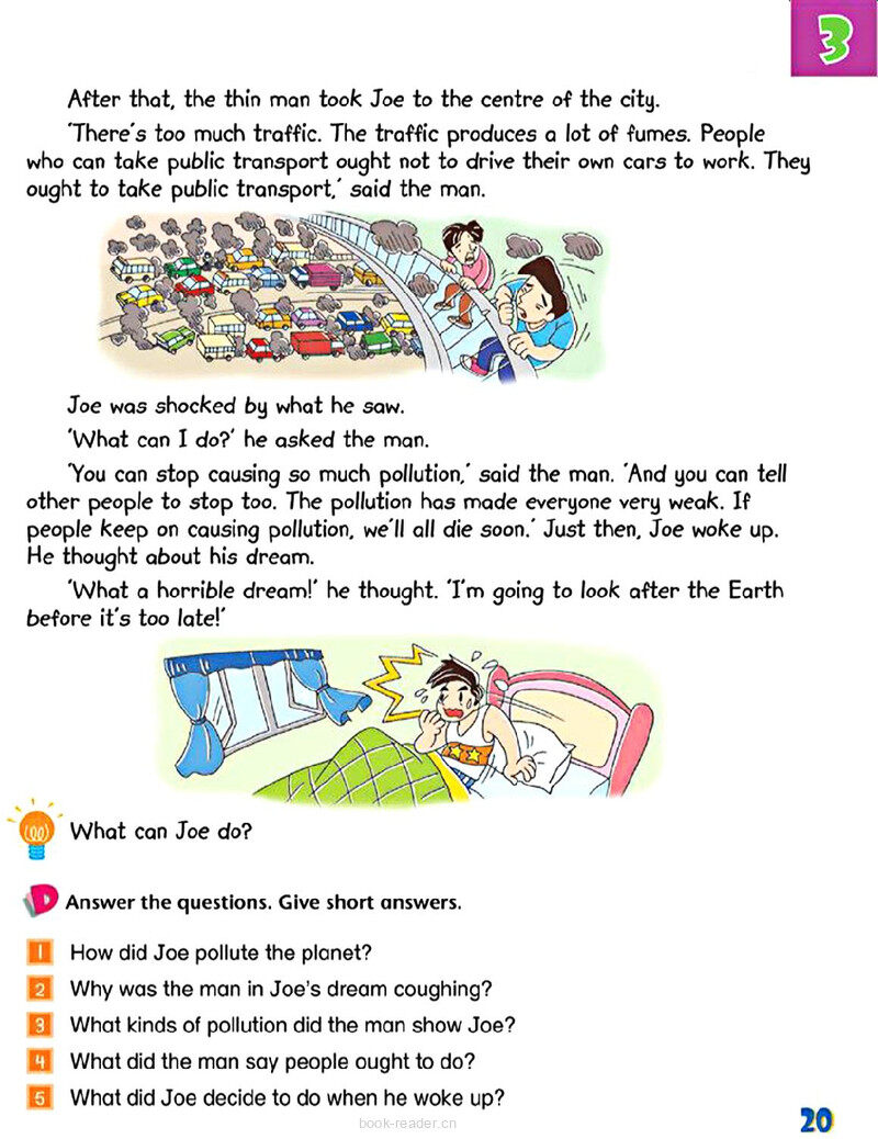 3 Our polluted planet绘本故事第5页