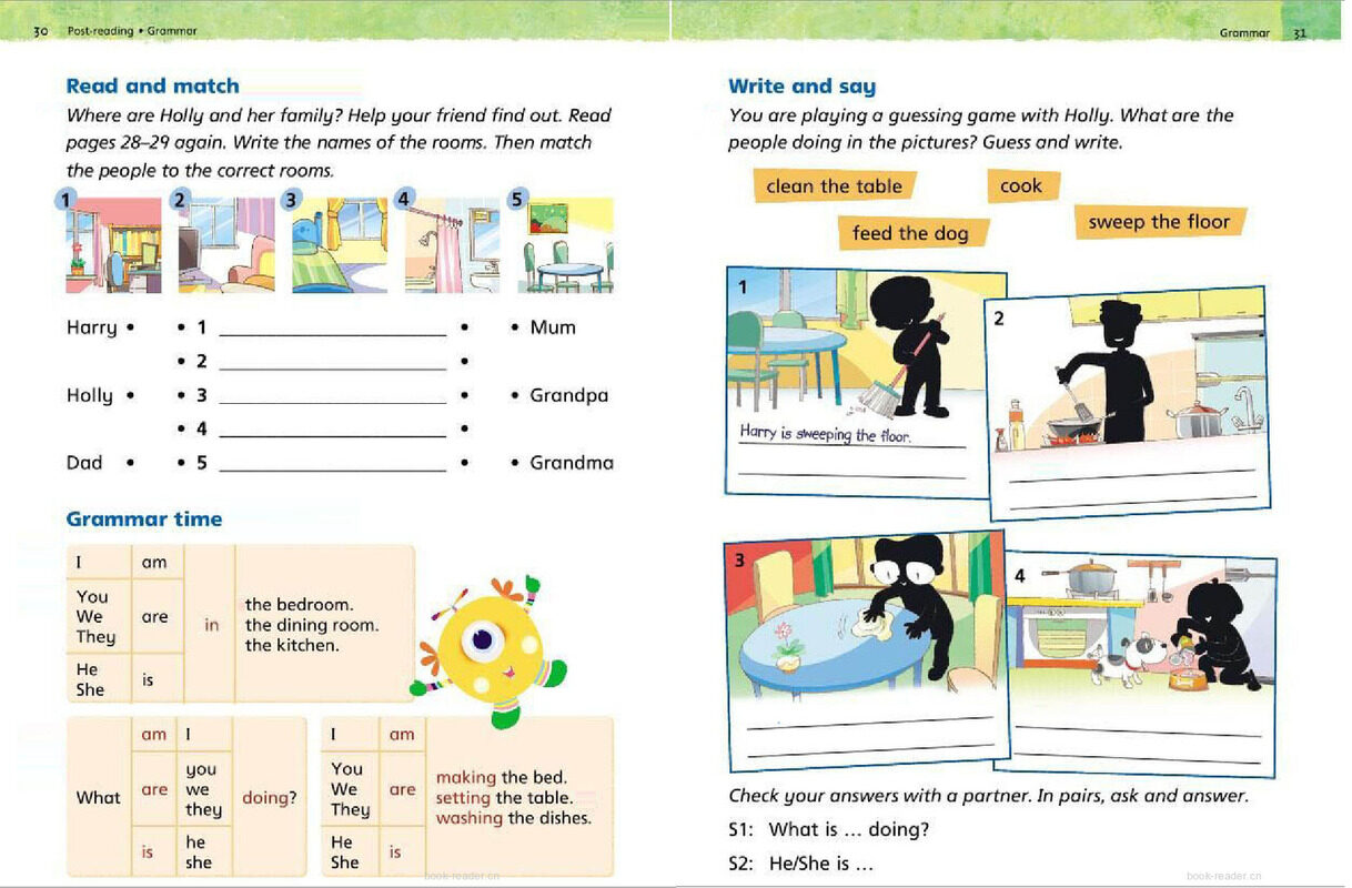 2A Unit 4 Our new flat绘本故事第4页