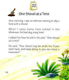 One Shovel at a Time绘本故事第2页