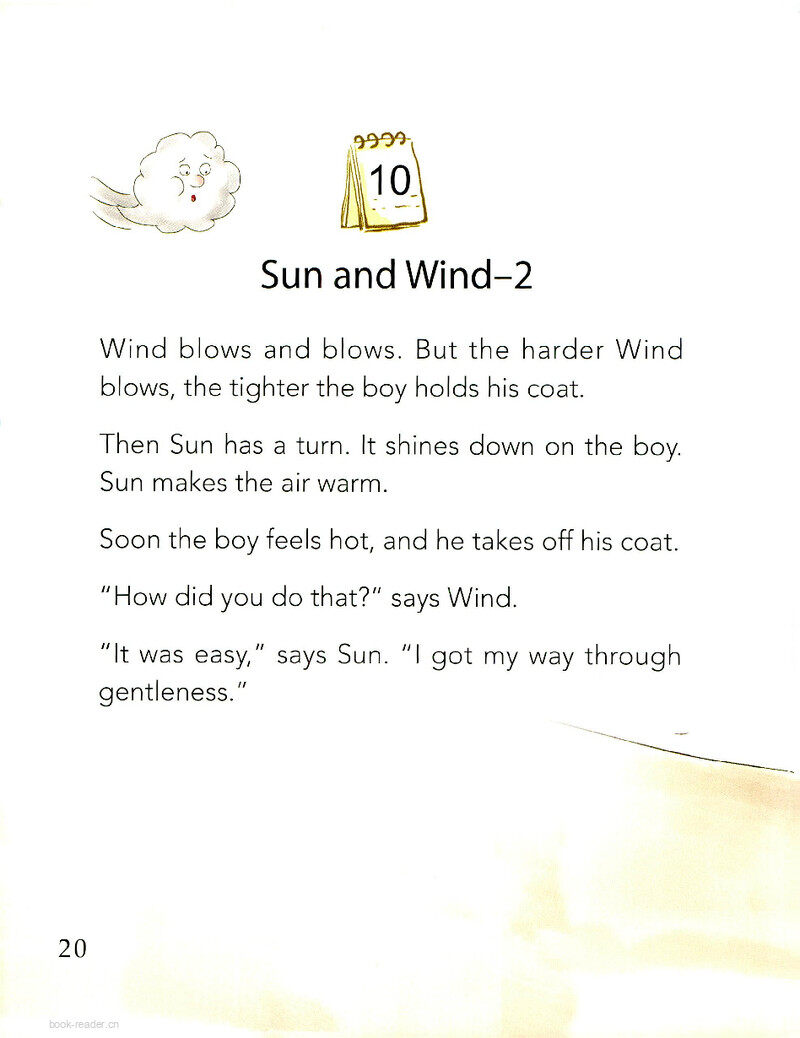 Sun and Wind-2绘本故事第2页