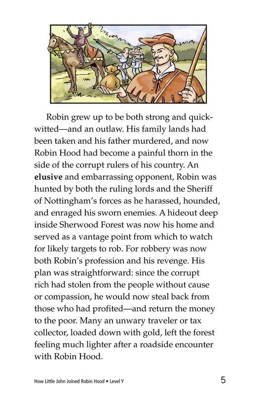How Little John Joined Robin Hood绘本故事第4页