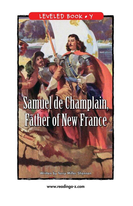 Samuel de Champlain,Father of New France绘本故事第2页