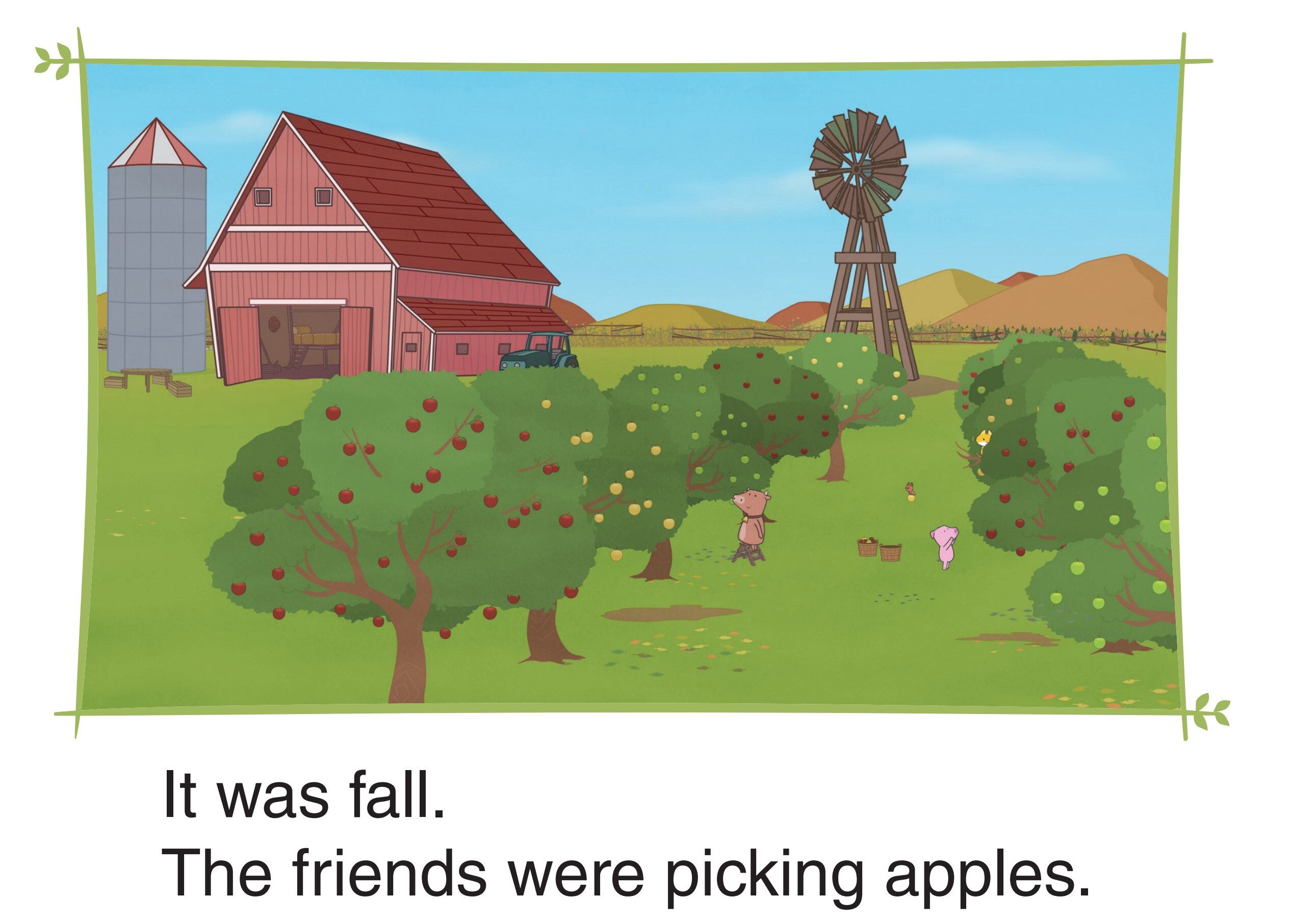 Picking Apples绘本故事第3页