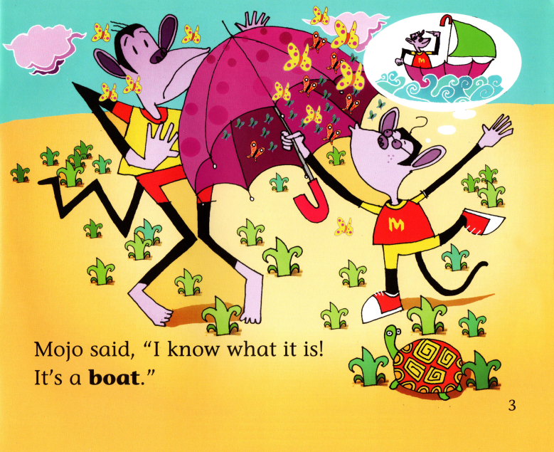 Mojo and Weeza and the Funny Thing绘本故事第4页