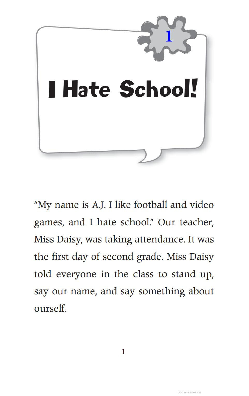 Chapter1 I Hate School!绘本故事第3页
