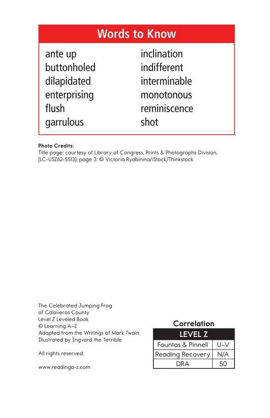 The Celebrated Jumping Frog of Calaveras County绘本故事第3页