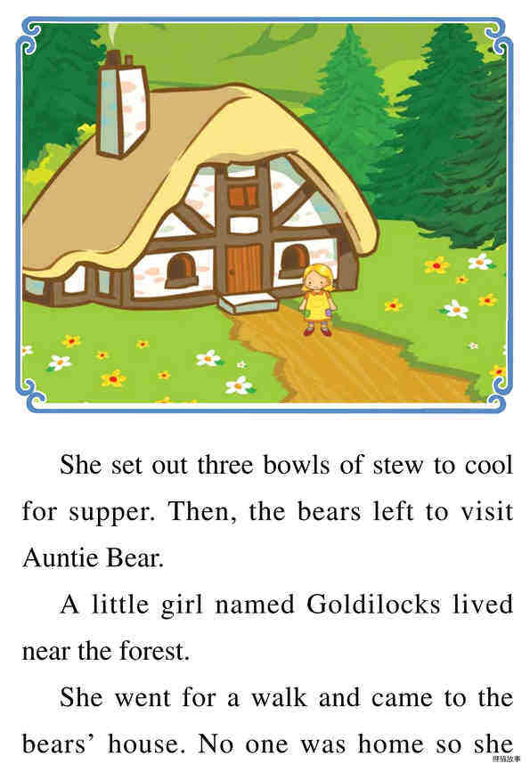 Goldilocks and the Three Bears绘本故事第4页