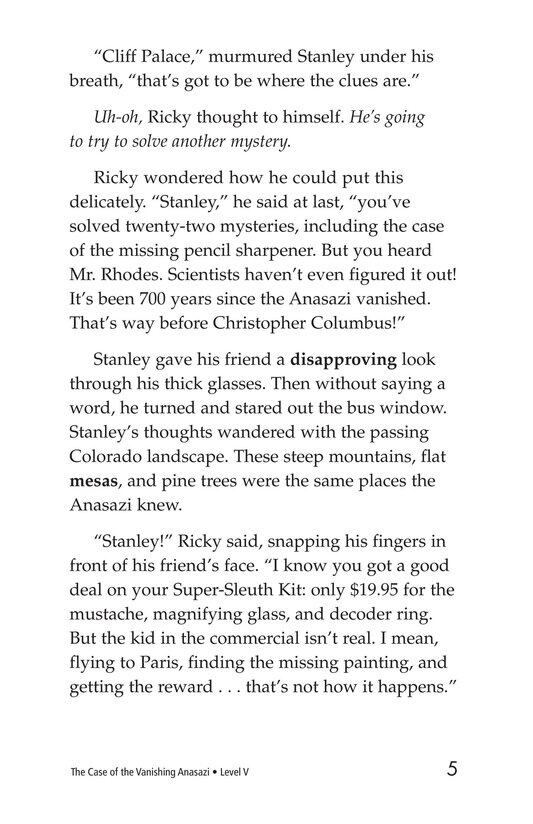 The Case of the Vanishing Anasazi绘本故事第4页