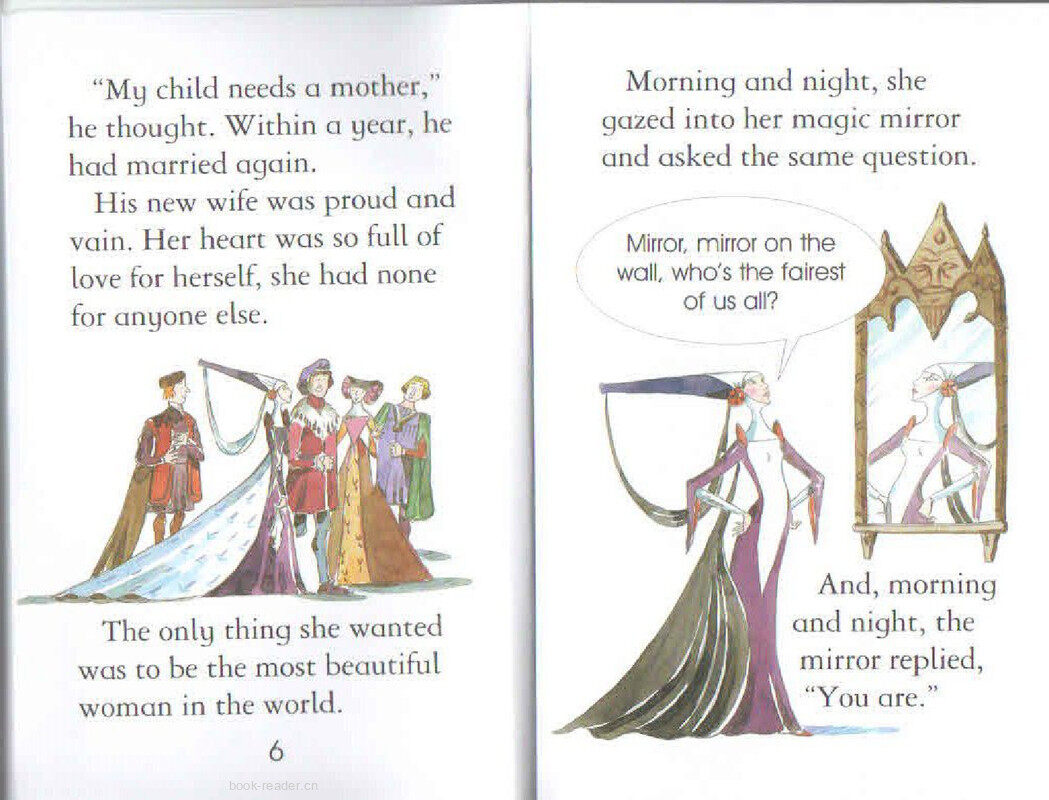 Snow White and The Seven Dwarfs绘本故事第5页