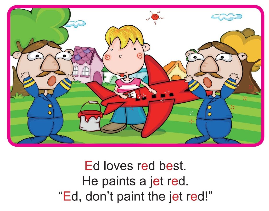 'E' words -  Ed Loves Red绘本故事第5页