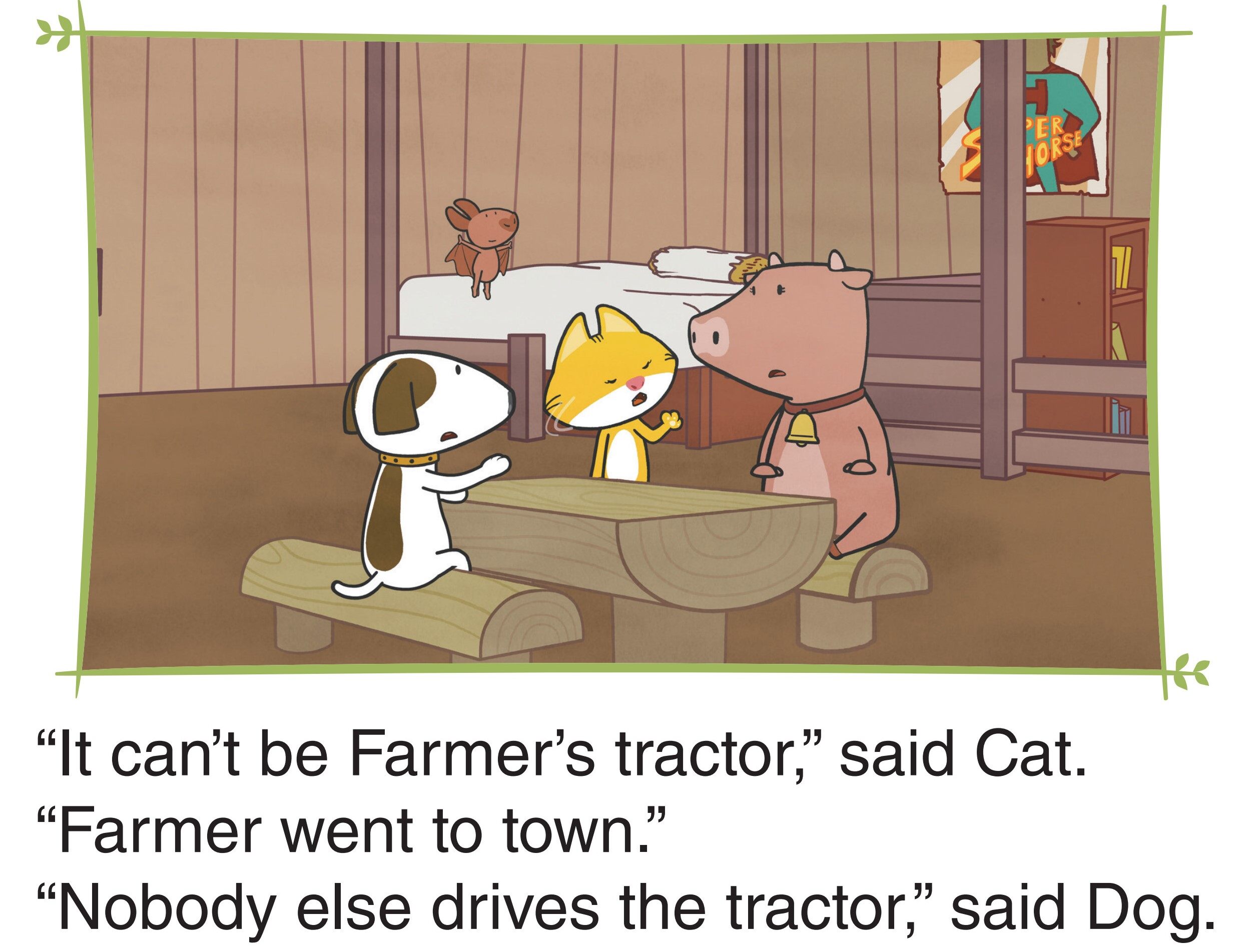 Who's Driving the Tractor?绘本故事第4页