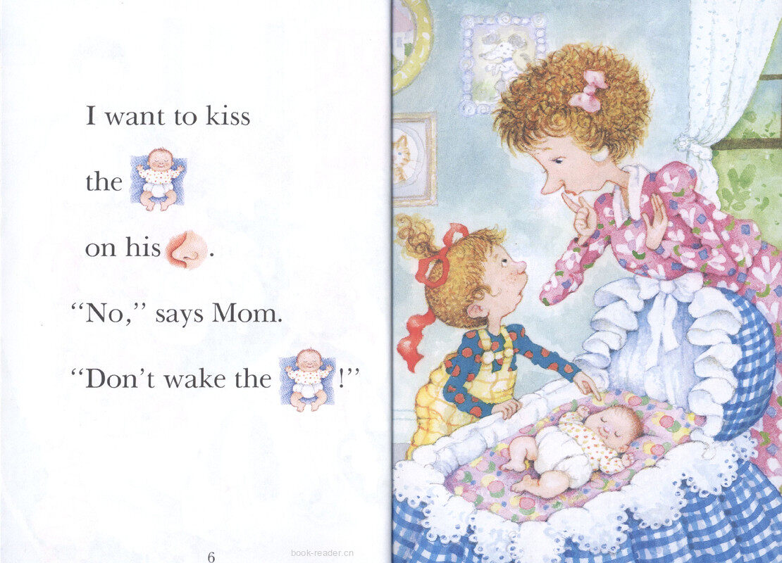 Don't wake the baby!绘本故事第5页