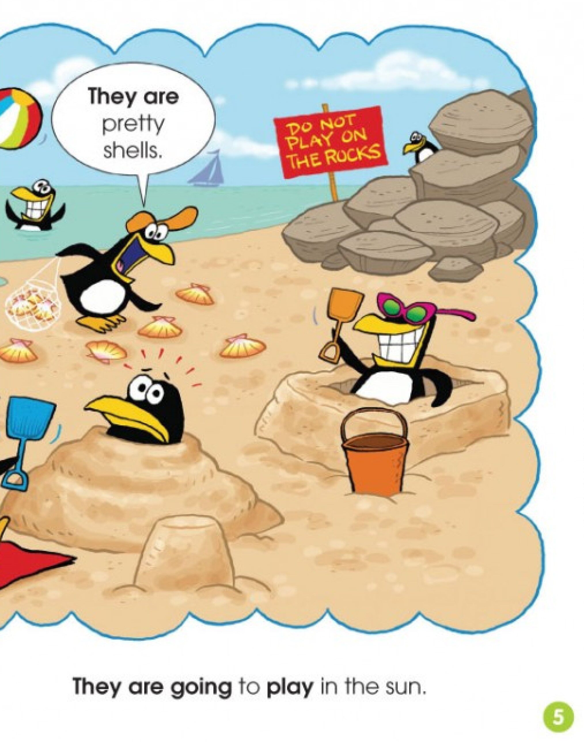 The Penguins Are Going on Vacation绘本故事第5页