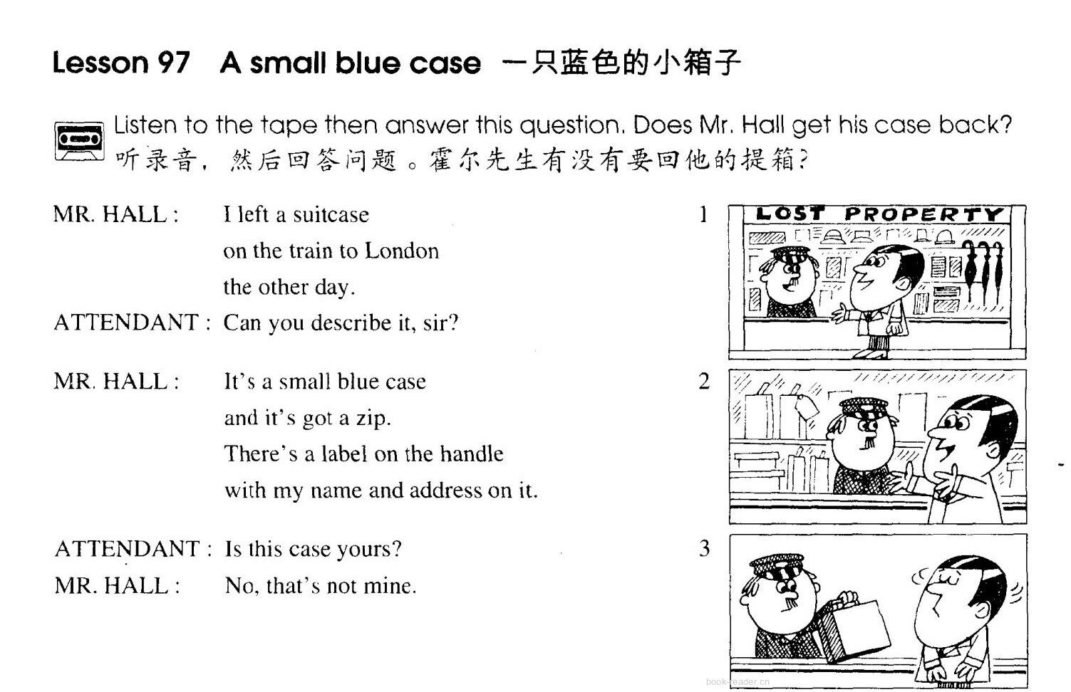 1-097 A Small Blue Case绘本故事第2页