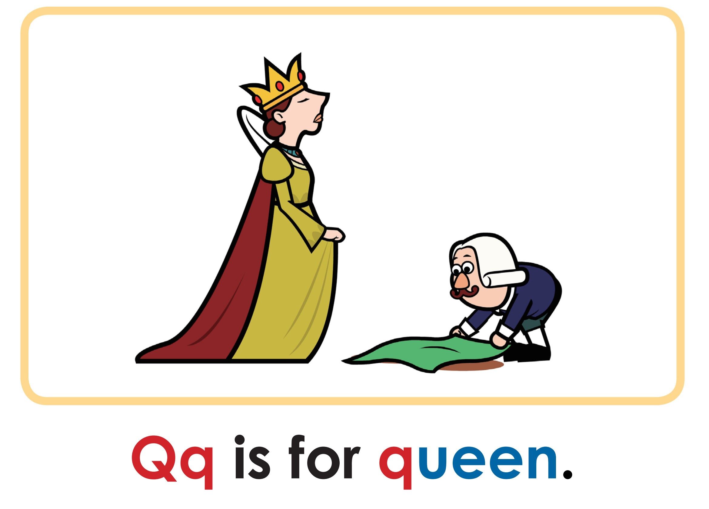 Letter Qq绘本故事第4页