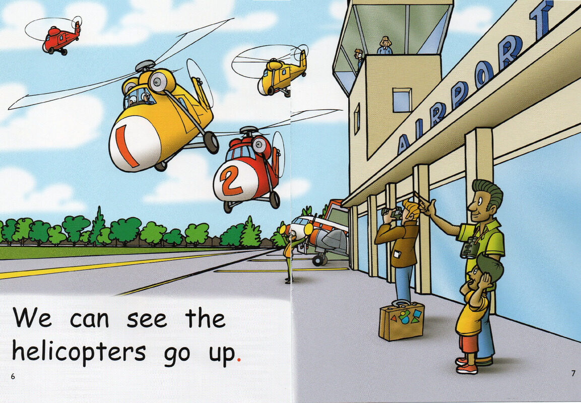 at the airpot绘本故事第5页