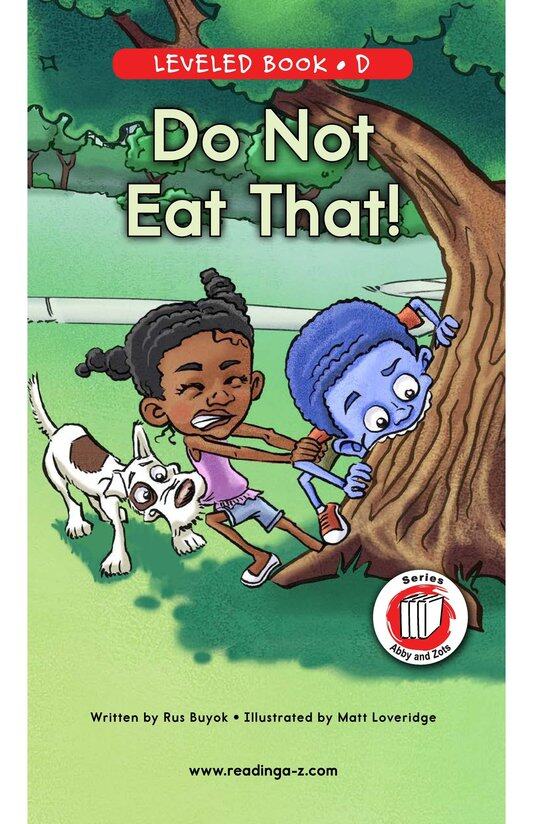 Do Not Eat That!绘本故事第2页
