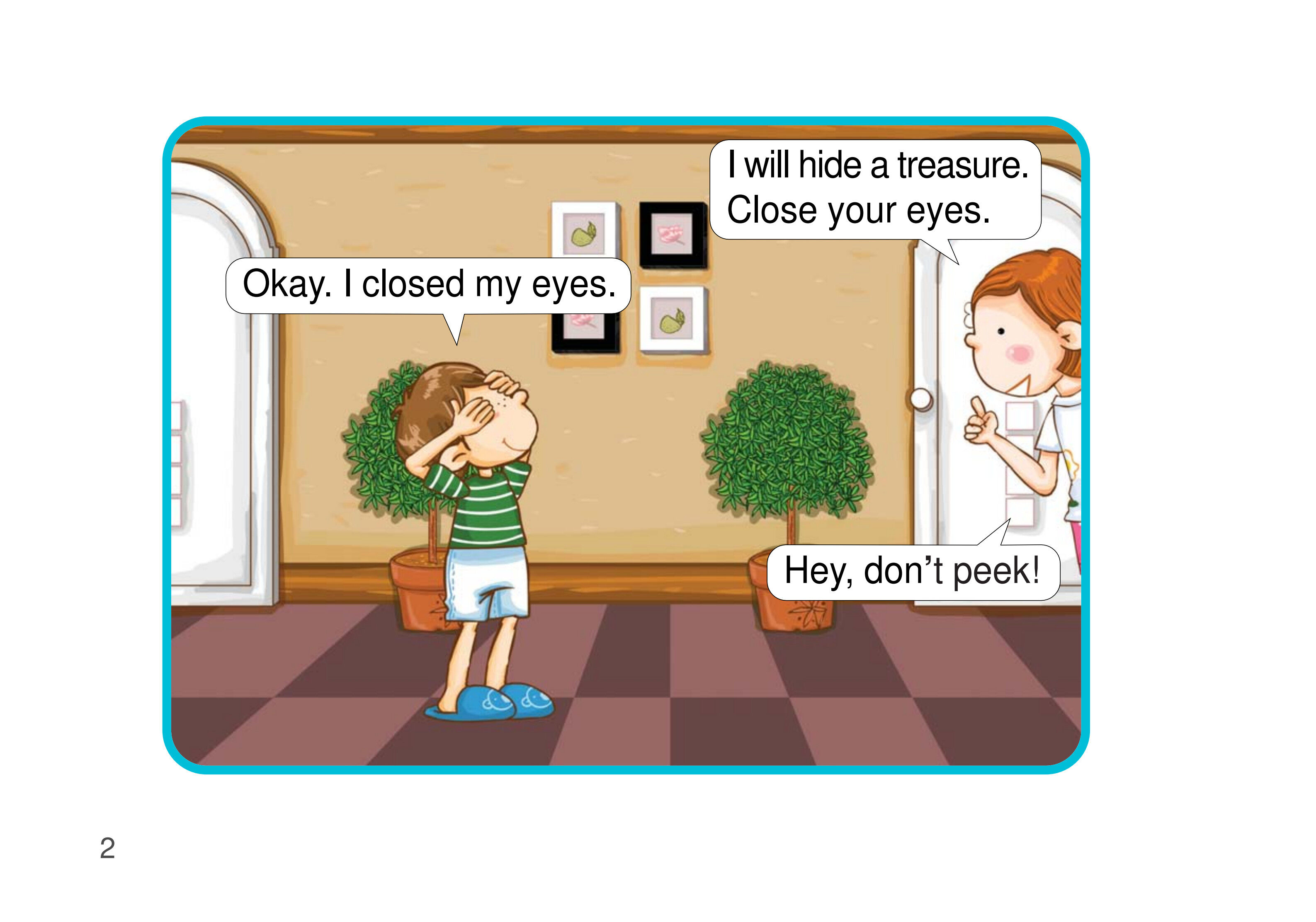 Don't Peek!绘本故事第3页