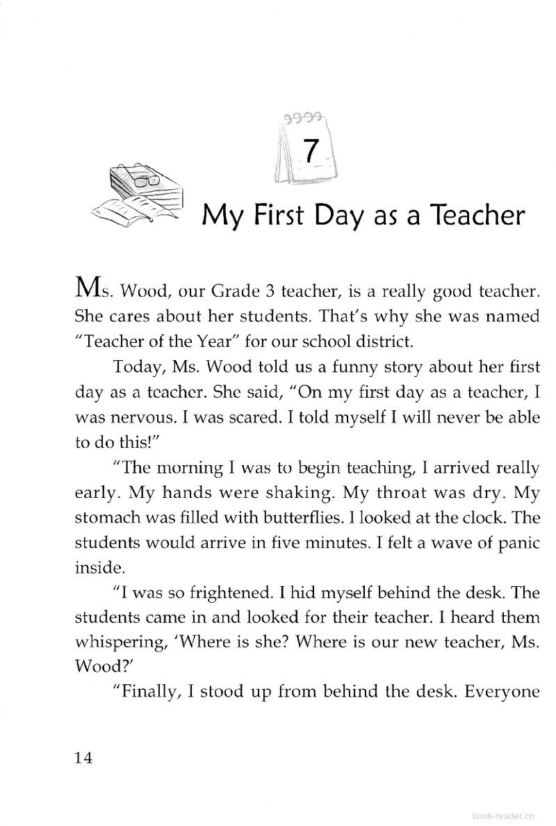 My First Day as a Teacher绘本故事第2页