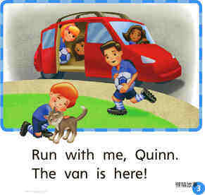 GK On U08W1 Run, Quinn!绘本故事第4页