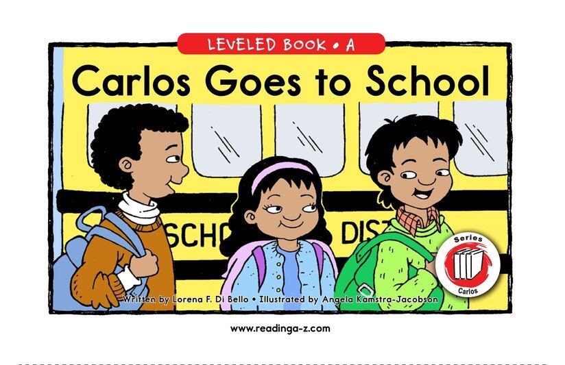 Carlos Goes to School绘本故事第2页