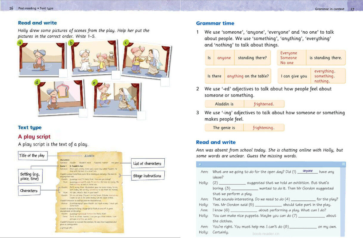 4B Unit 2 School play绘本故事第4页