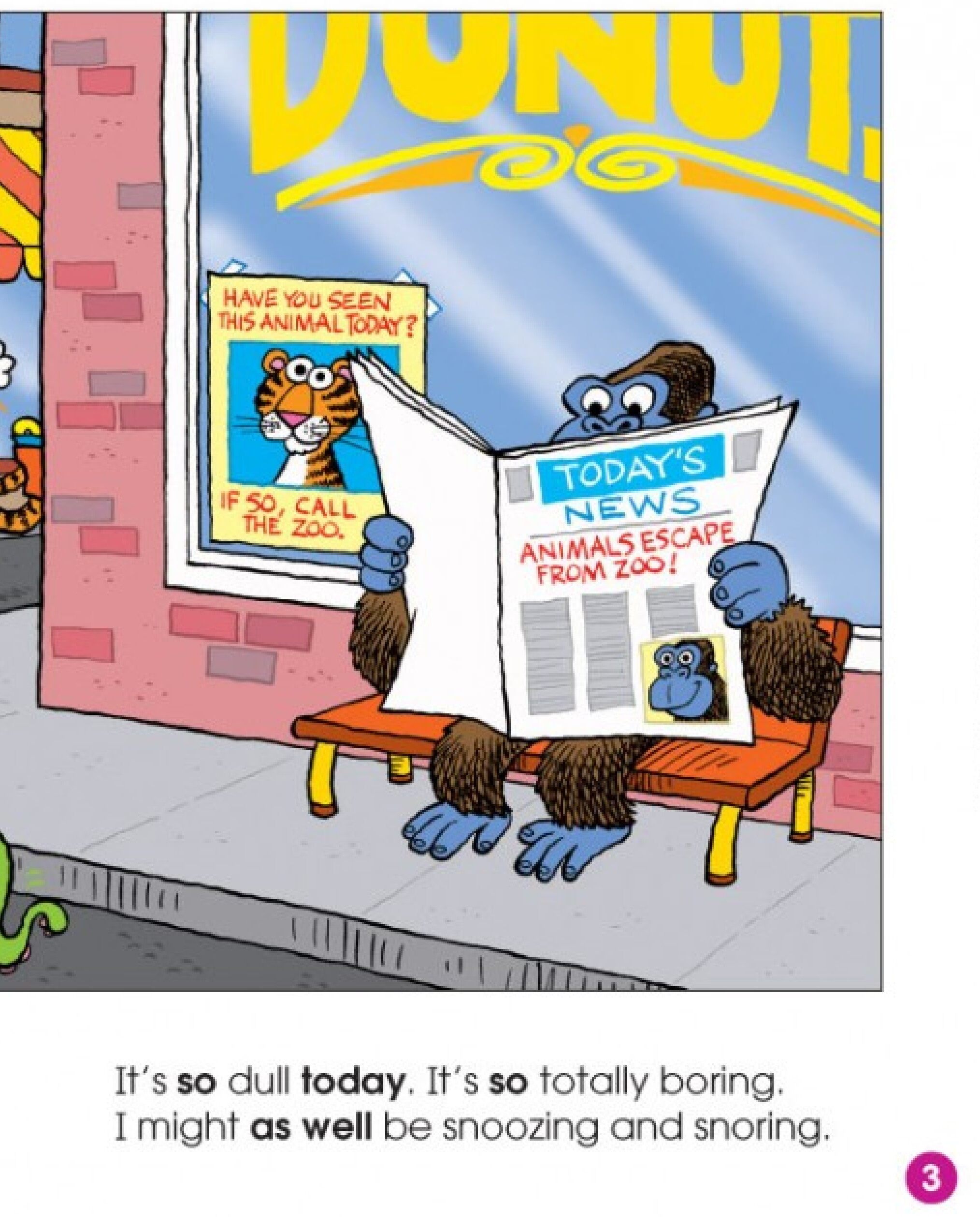 Today is So Boring!绘本故事第3页