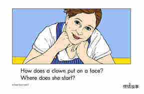A Clown Face绘本故事第3页