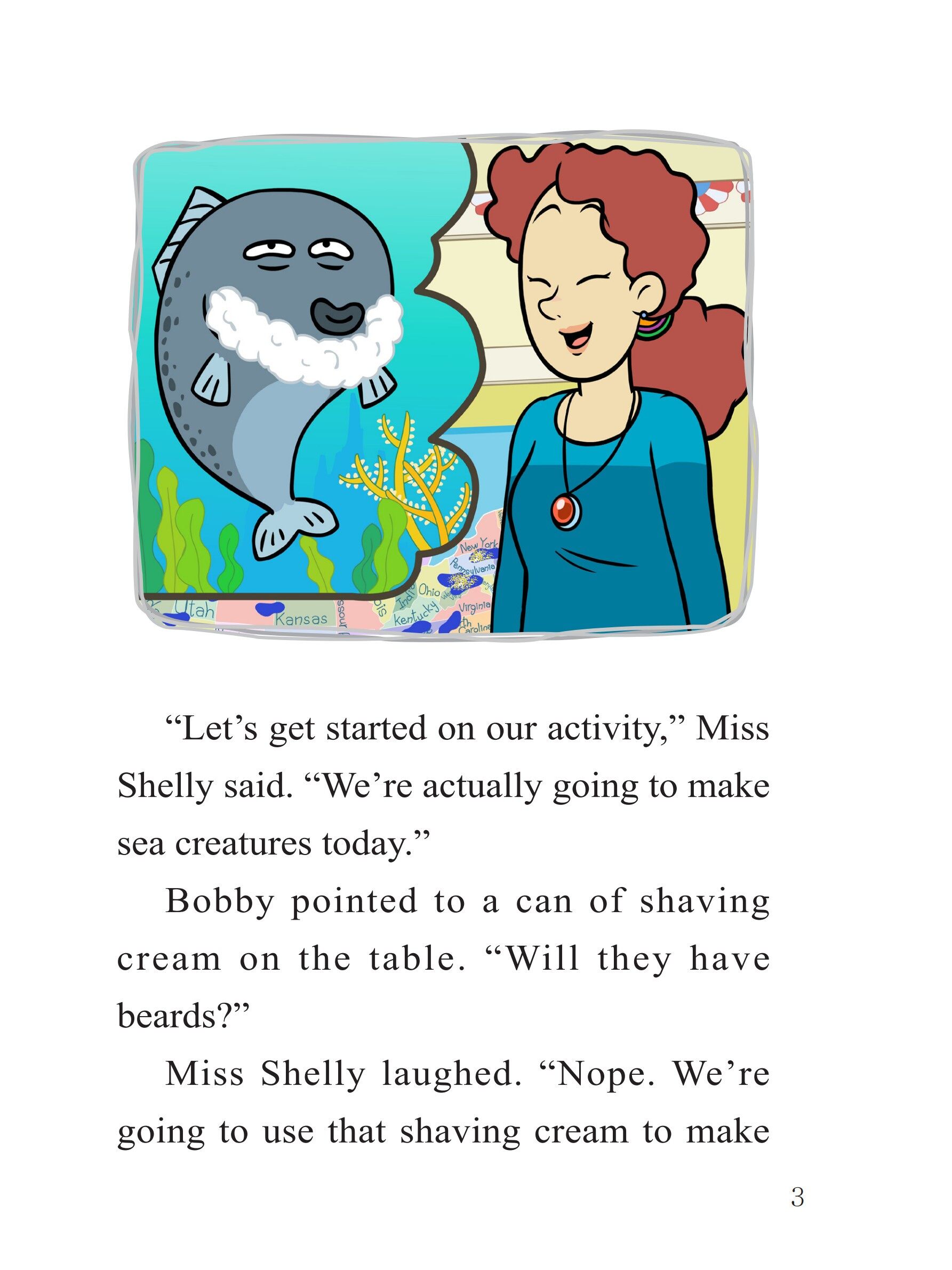 Puffy Paint Sea Creatures绘本故事第5页