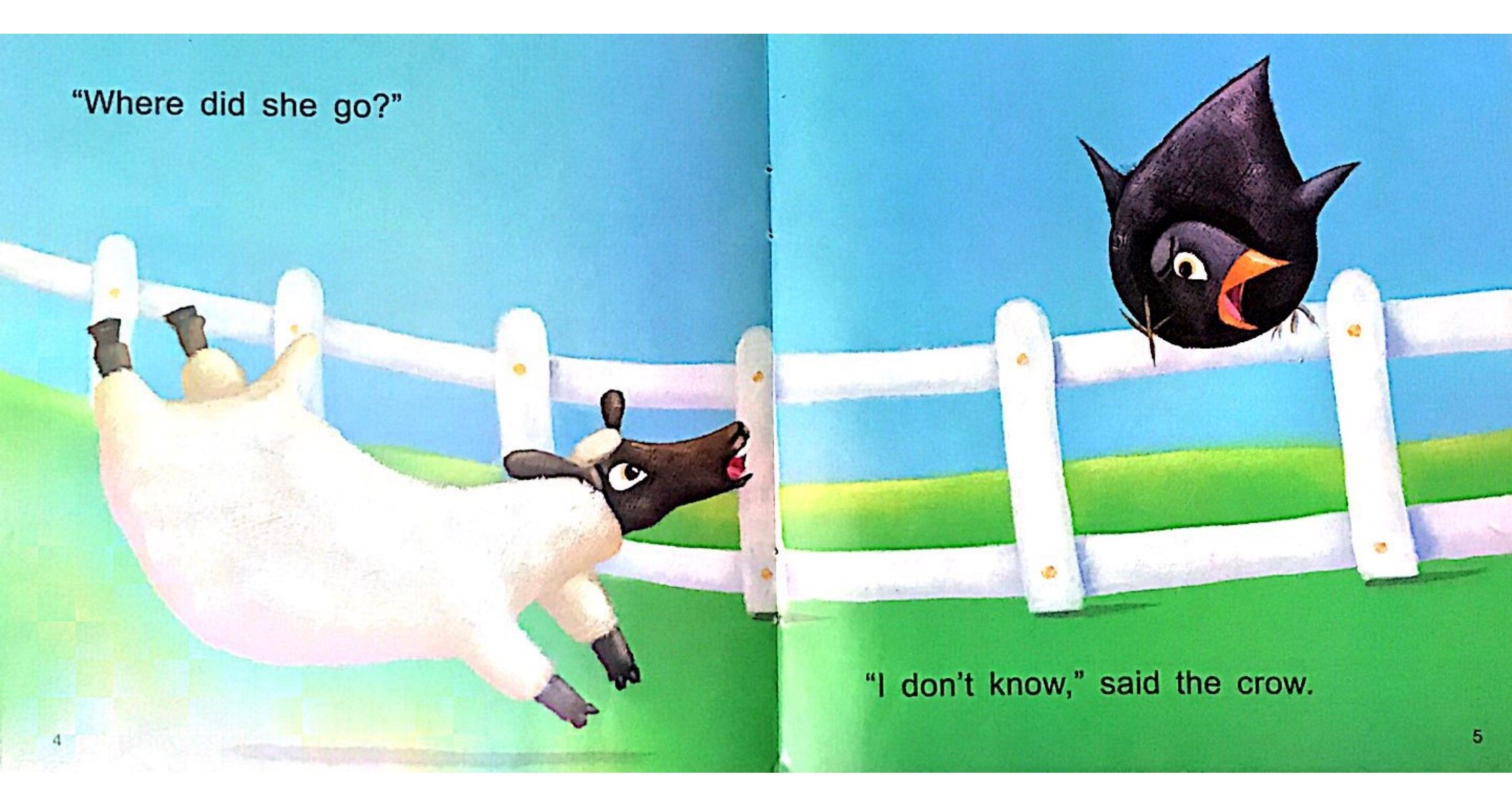 Where is little bo peep?绘本故事第4页