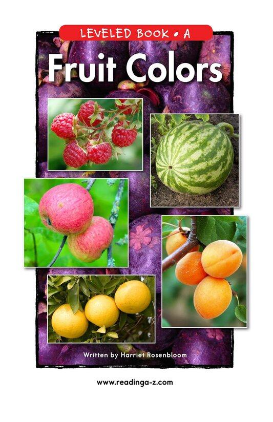 Fruit Colors绘本故事第2页