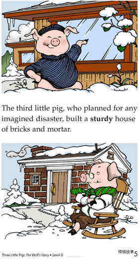 Three Little Pigs The Wolf's Story绘本故事第5页