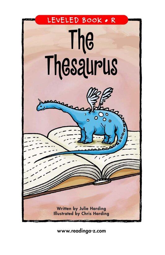 The Thesaurus绘本故事第2页