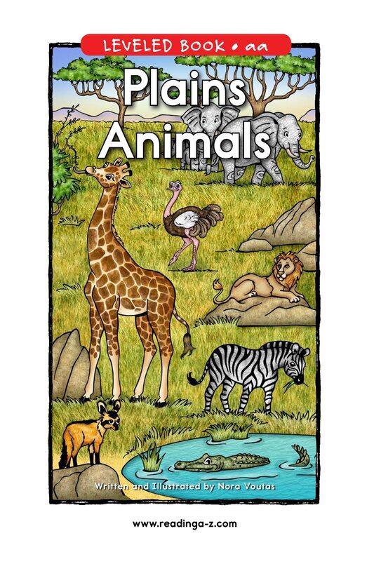 Plains Animals绘本故事第2页