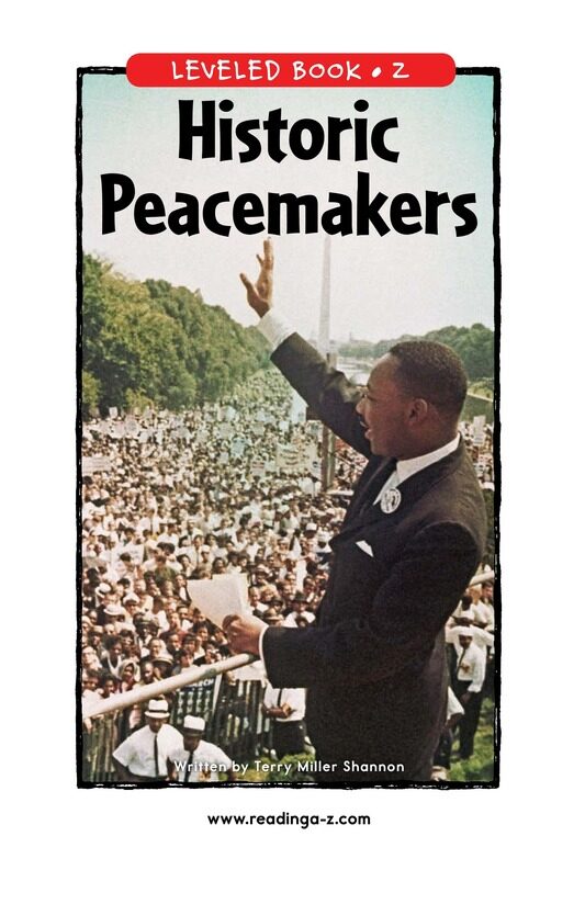 Historic Peacemakers绘本故事第2页