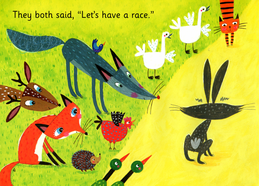 The Hare and the Tortoise绘本故事第5页