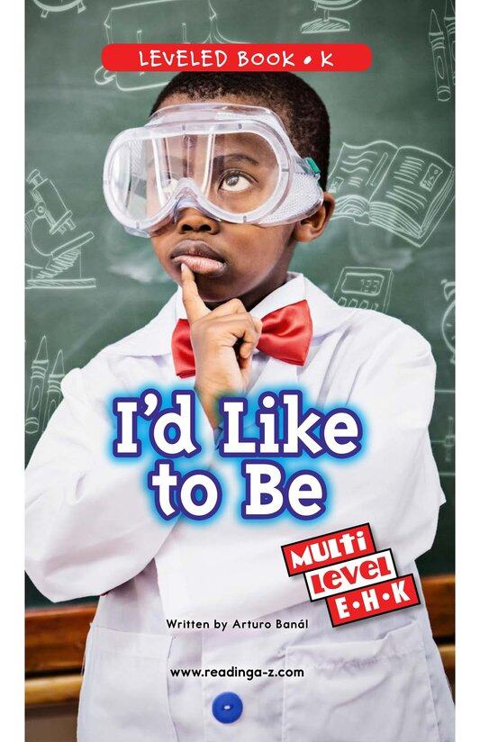 I'd Like To Be绘本故事第2页