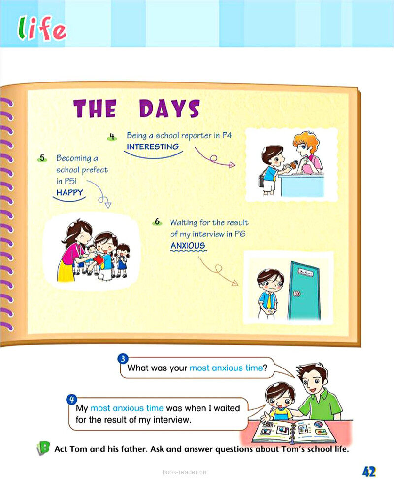 6 Memories of school life绘本故事第4页