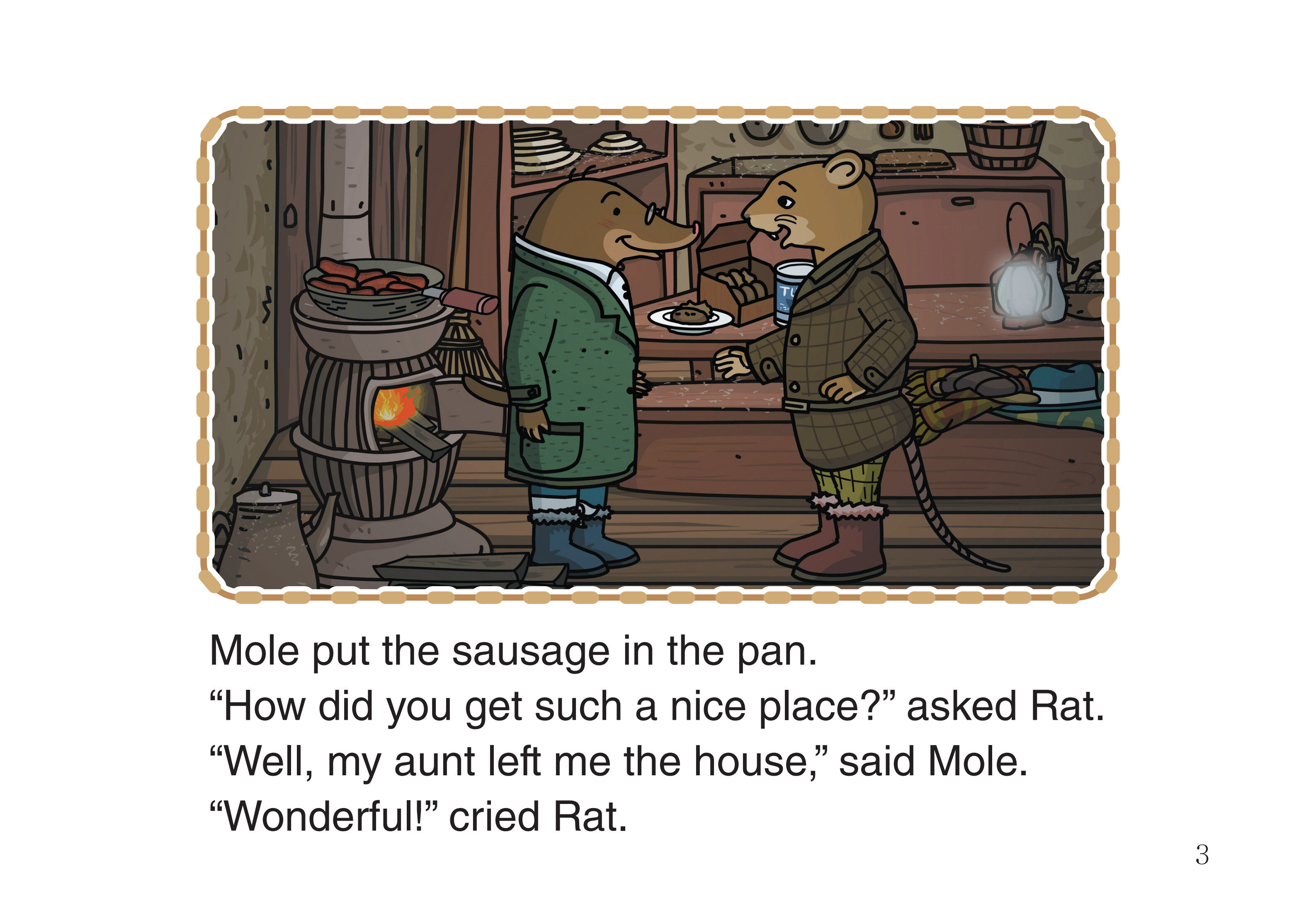 Dinner at Mole's House绘本故事第5页