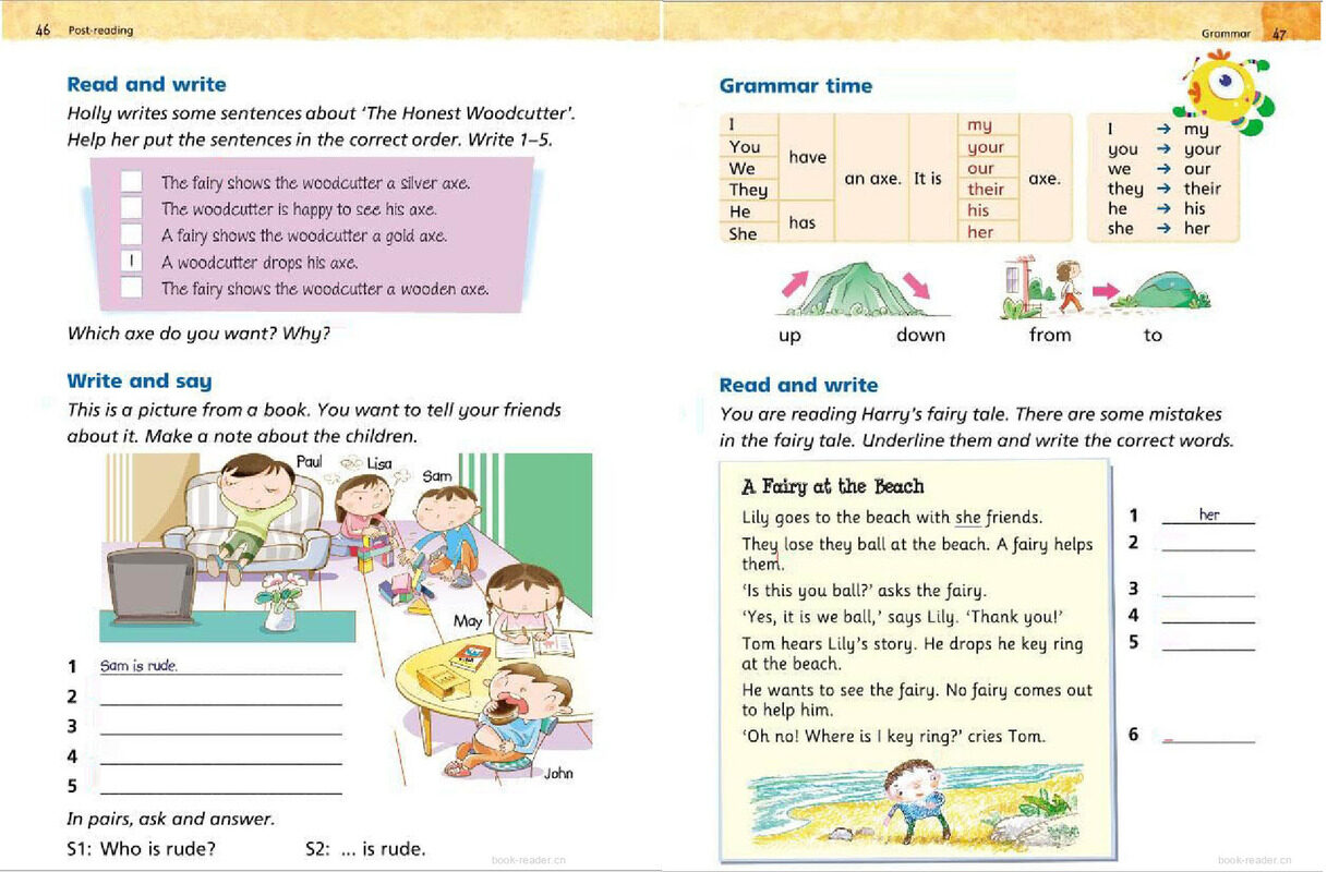 2A Unit 6 The Honest Woodcutter绘本故事第4页