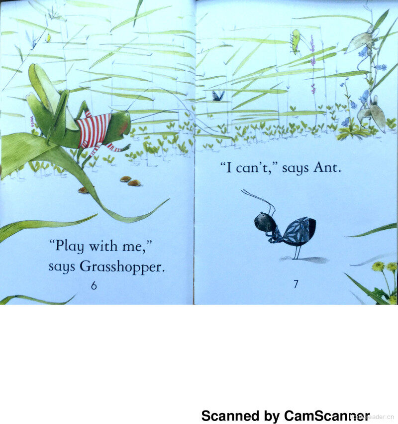 The Ant and the Grasshopper绘本故事第5页