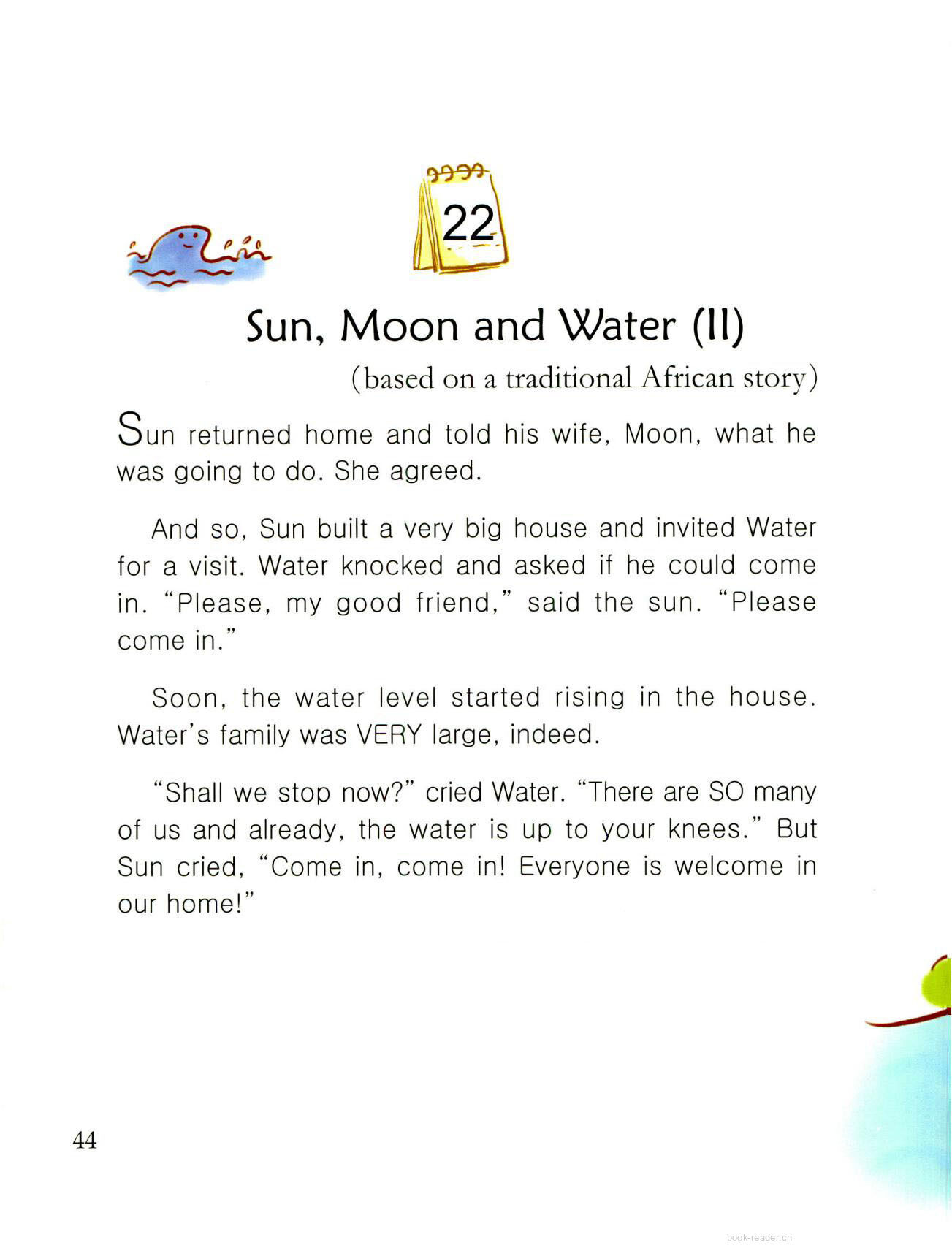 Sun, Moon and Water(II)绘本故事第2页