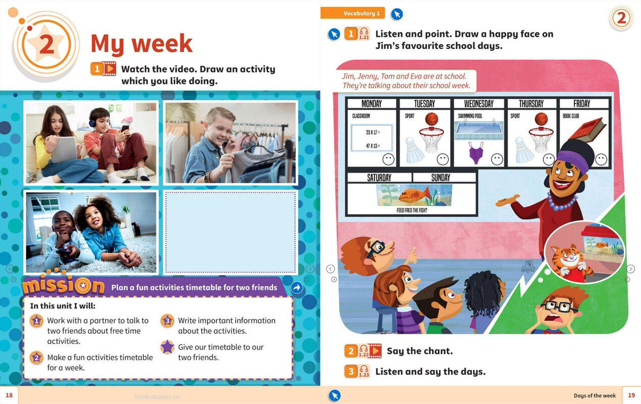 02 My week绘本故事第2页