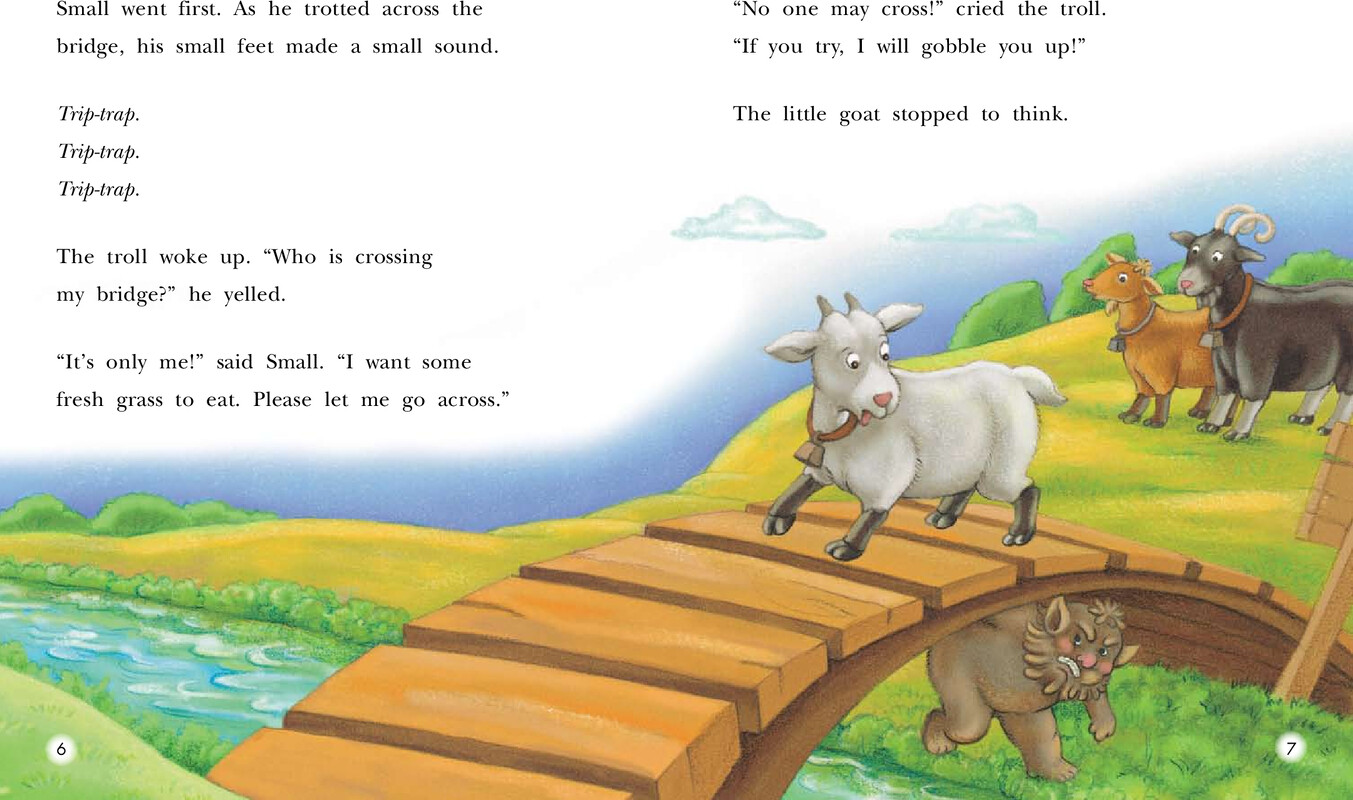 The Three Billy Goats绘本故事第5页