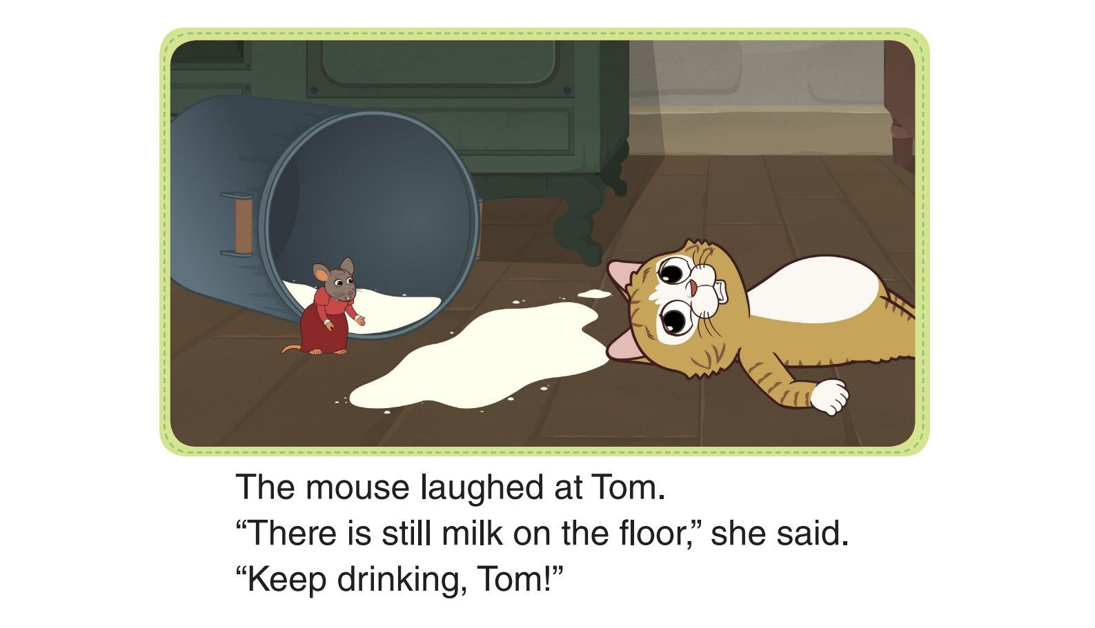 Tom Kitten Drinks Milk -A Full Belly绘本故事第3页