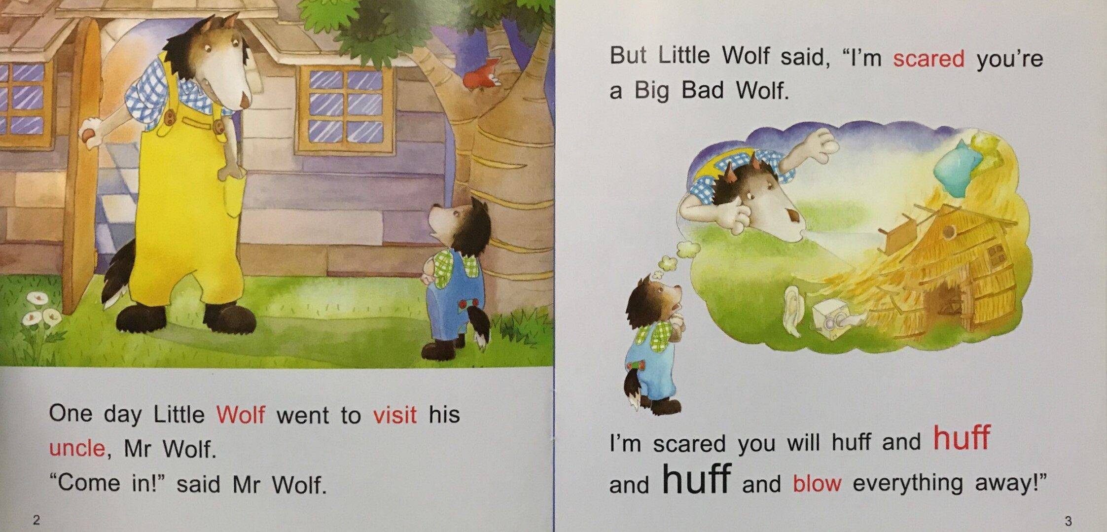 Big Bad Wolf绘本故事第3页