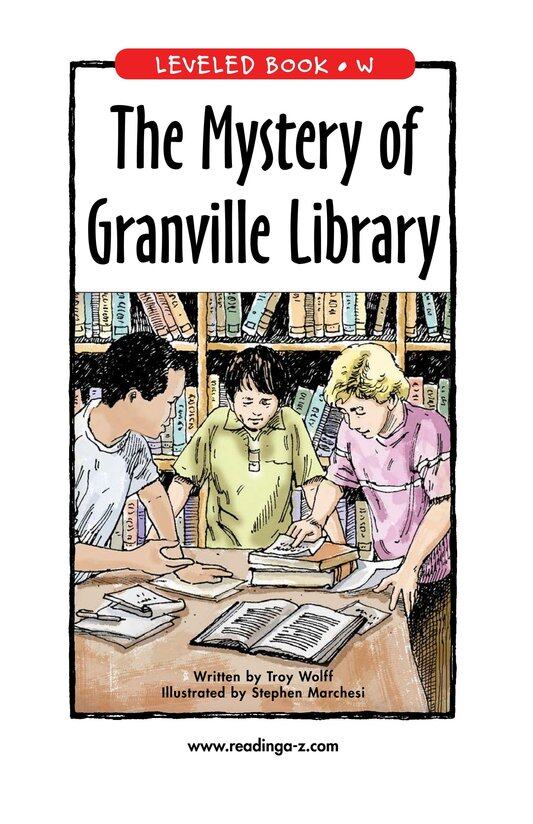 The Mystery of Granville Library绘本故事第2页