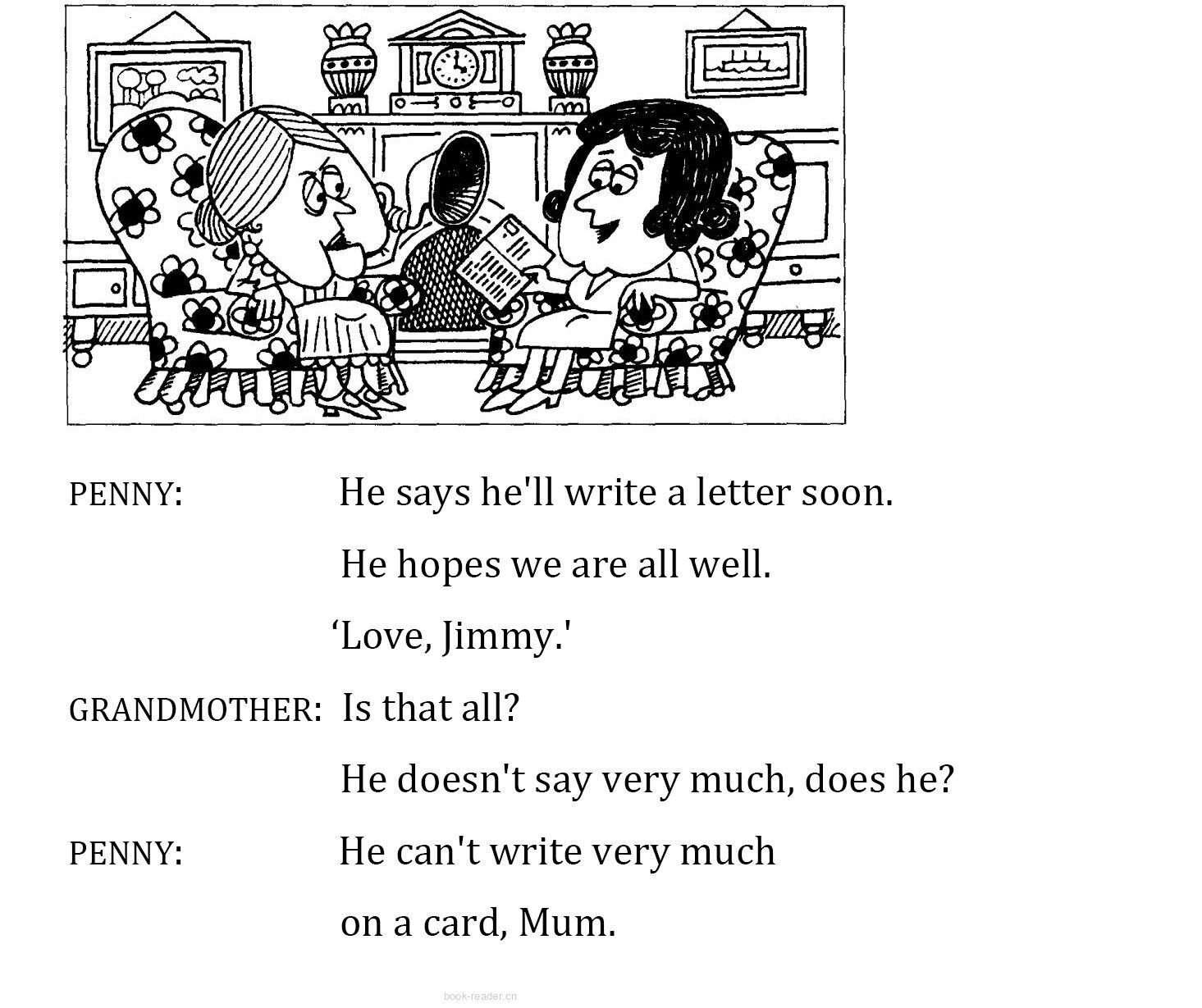 1-101 A Card From Jimmy绘本故事第4页