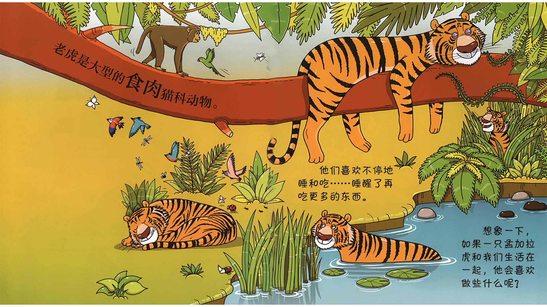 老虎会走钢丝吗？绘本故事第3页