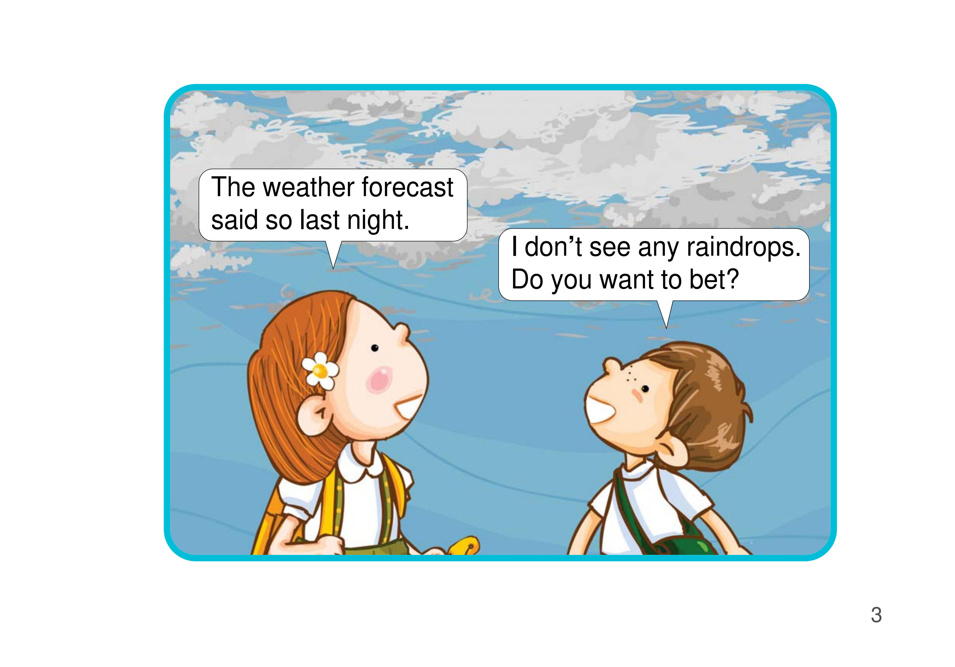 One Cloudy Day绘本故事第4页